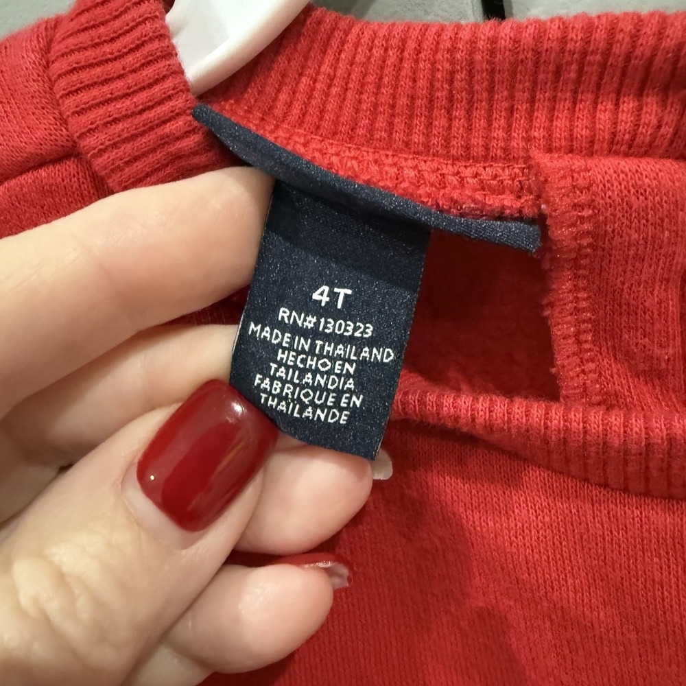 Tommy Hilfiger Toddler Girl Size 4T Sweatshirt Embroidered Logo American Classic - Picture 8 of 13